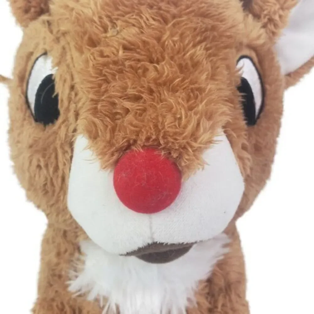 Kohls Cares Brown Reindeer‎ Stuffed Animal Red Nose Special For Christmas 10 In